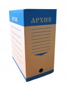 Короб архивный "ЭКО", 327 × 150 × 240 мм, сборный, синяя печать