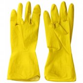 Перчатки латексные хозяйственные, размер XL, желтые