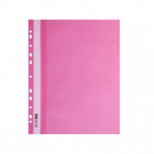 Папка-скоросшиватель Economix, А4, 160 мкм, с перфорацией, ПП, розовая