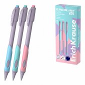 Ручка шариковая ErichKrause ErgoLine® Kids Stick&Grip Pastel 0.5, Super Glide Technology, цвет чернил синий