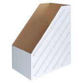 Накопитель-лоток архивный (микрогофрокартон), ширина 150мм, OfficeSpace белый  