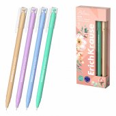 Ручка шариковая ErichKrause Slim Stick Pastel Bloom 0.7, цвет чернил синий
