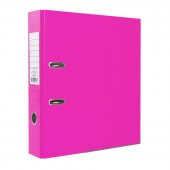 Папка-регистратор А4 75мм ПВХ Эко, светло-розовый