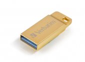 Флэш накопитель 32Gb USB 3.0 FlashDrive Vebratim Metal Executive Gold