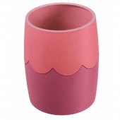 Подставка-органайзер (стакан для ручек) СТАММ, двуцветный, розовый