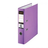Папка-регистратор, Tiralana Flax Vinil, 50мм, фиолетовая с металлическим уголком
