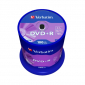 Диск DVD-R 4.7Gb 16х Verbatim Cake Box 100шт/уп