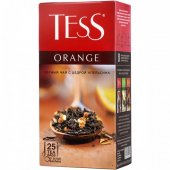 Чай черный байховый "ТЕСС Оранж", с ароматом апельсина, 1,5гр*25п