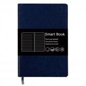 Блокнот Канц-Эксмо «Smart Book. Синий», А5-, 120 листов, линейка, твердый переплет