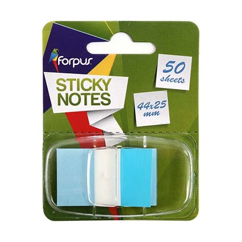 Закладки-флажки самоклеящиеся, пластиковые, 25 × 44 мм, 50 шт., синий