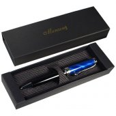 Ручка подарочная в футляре Manzoni «Rimini», шариковая автоматическая 0,7 мм, стержень синий