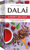 Чайный напиток пакетированный "DALAI"«ЧЕРРИ ДИЛАЙТ» каркаде со вкусомом клубники, вишни и миндалья 25 пак/упак.
