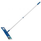 Швабра для пола PERFECTO LINEA, телескопическая ручка 67-120 см, насадка МОП, синяя