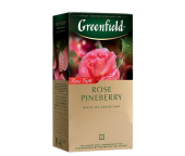 Чай черный Greenfield Роуз Пайнберри с ароматом белой клубники и розы и растительными компонентами 1