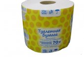 Туалетная бумага на втулке вторсырье (70м) 