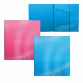 Папка для тетрадей на резинках пластиковая ErichKrause Glossy Bubble Gum, арома, A5+, ассорти