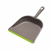 Совок для мусора, низкая рукоятка, резиновая кромка, ширина 23 см, пластик, цвет ассорти, YORK