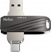 Флэш-накопитель 64GB USB 3.2 + TypeC FlashDrive Netac US18