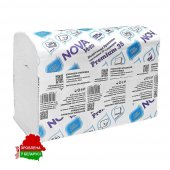 Полотенца бумажные однослойные V-укладка "NOWA VETA PREMIUM 35" 200 листов, 100% целлюлоза