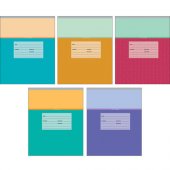 Тетрадь Канц-Эксмо «Двуцветная серия», А5, 12 листов, узкая косая линия