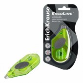 Корректирующая лента ErichKrause ErgoLine®, с резиновой вставкой, 5мм х 8м,  салатовый Корректирующая лента ErichKrause ErgoLine®, с резиновой вставкой, 5мм х 8м,  салатовый