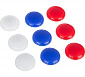 Магниты для доски D30мм, набор 9шт/уп Attache Триколор