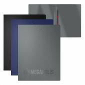 Папка-скоросшиватель пластиковая с пружинным механизмом ErichKrause MEGAPOLIS, A4, ассорти