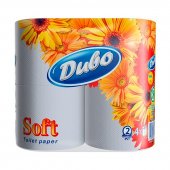 Туалетная бумага «Divo Soft», 2-х слойная, 4 шт., белая