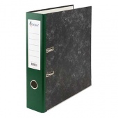Папка-регистратор Forpus, с мраморным покрытием, 70 мм, зеленый корешок