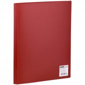 Папка OfficeSpace, 10 вкладышей, 500 мкм, корешок 15 мм, красная