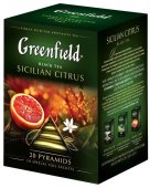 Чай черный 'Гринфилд Сицилиан Цитрус", байховый, с ароматом красного апельсина и растительными компонентами