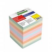 Блок для записей проклеенный СТАММ, куб 9 × 9 × 9 см, цветной