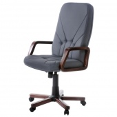 Кресло офисное «Менеджер», ткань, темно-серое