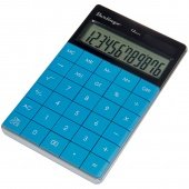 Калькулятор настольный Berlingo CI 100, 12 разрядов, двойное питание, голубой