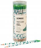 Карандаш чернографитный деревянный LOREX KIDS V-TYPE THAT'S CROC НВ с ластиком, заточенный, трехгранный, принт на корпусе, тубус