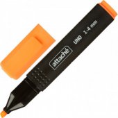 Текстовыделитель Attache Economy «Uno», скошенный наконечник 1-4 мм, оранжевый