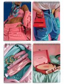 Блокнот А5 60 л. клетка LOREX WHO CARES на гребне, мелованный картон, soft touch