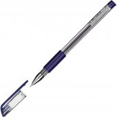 Ручка гелевая Attache "Gelios-030",  0,5 мм, синий стержень, прозрачный корпус