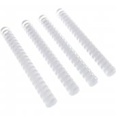 Пружины пластиковые для переплета, 25 мм, комплект 50 шт., белые