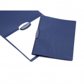 Папка с боковым зажимом «Barocco» А4, 450 мкм, синяя