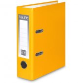 Папка-регистратор А5, ламинированный картон, 75 мм. "VauPe" желтый