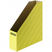 Накопитель-лоток архивный OfficeSpace, микрогофрокартон, 75 мм, желтый