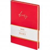 Ежедневник недатированный А5, 136л, 140х200мм Attache, кораловый