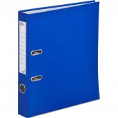 Папка-регистратор Комус, А4, с покрытием из ПВХ/ЭКО, 50 мм, синяя