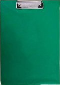 Планшет д/бумаг METALLIC А4, жесткий пластик 1,2мм, темно-зеленый (без крышки)