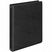 Тетрадь на кольцах А5, 80л., BG, обл. ПВХ, чёрный