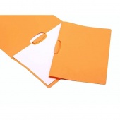 Папка с боковым зажимом «Barocco» А4, 450 мкм, оранжевая