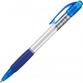 Ручка шариковая Attache Happy в прозрачном корпусе, масляные чернила синего цвета