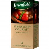 Чай черный GREENFIELD «Strawberry Gourmet», 25 пакетиков