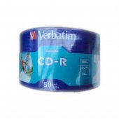 Диск CD-R 700Mb Verbatim DL Printable 52х по 50шт. в пленке заливка не до центра